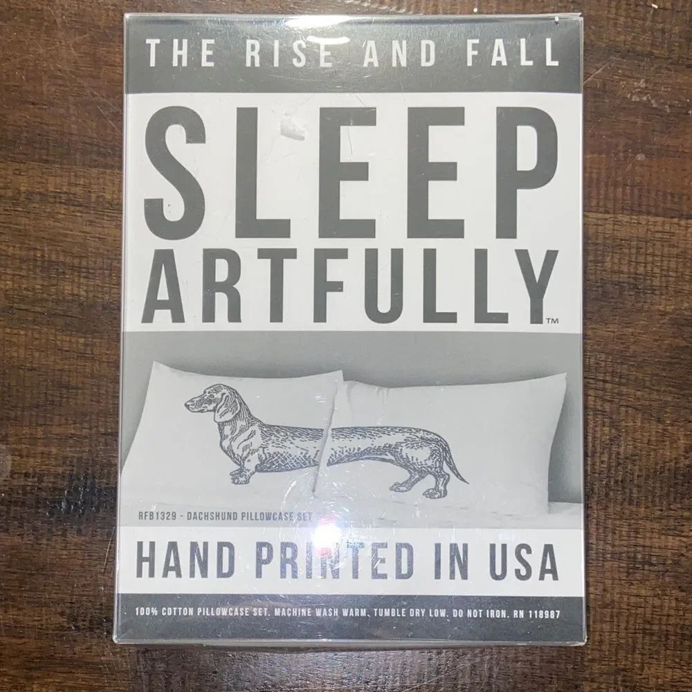 The Rise and Fall Sleep Artfully Pillowcase Set Dachshund Set